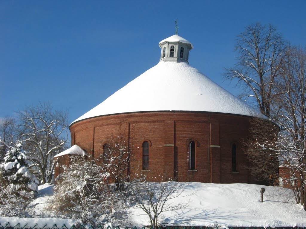 Round brick building
