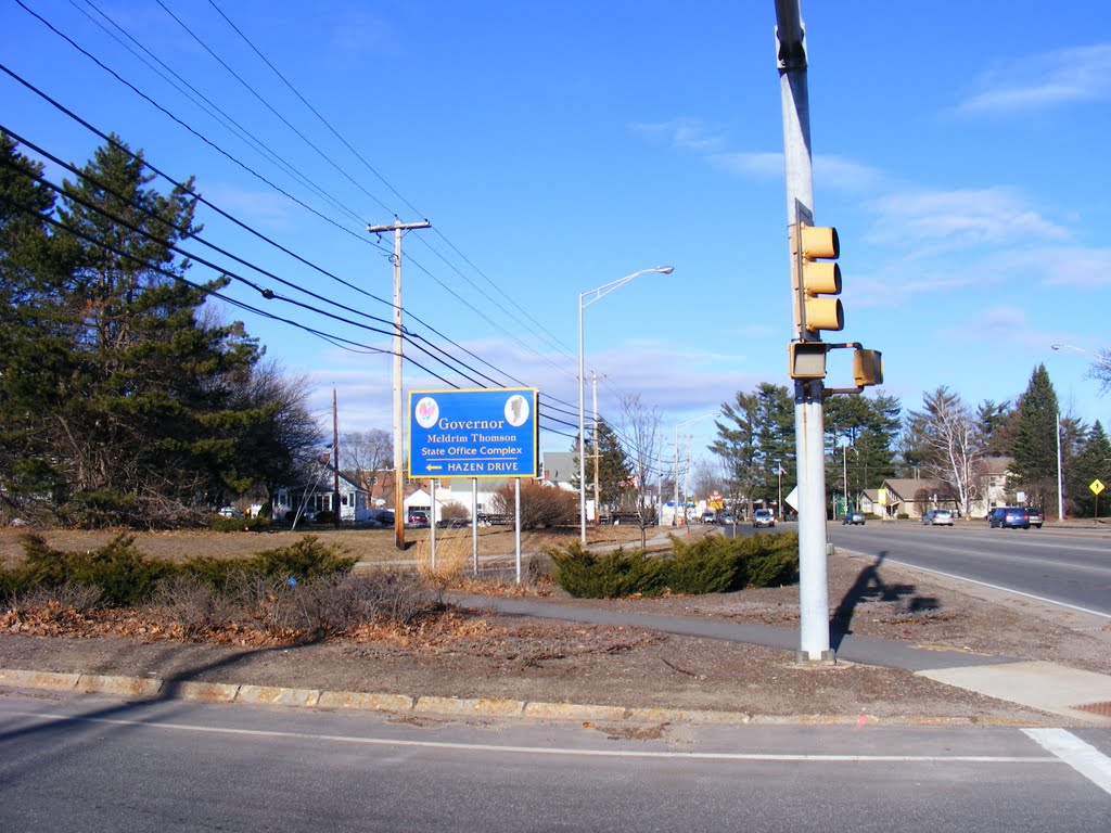 Looking out the heights from Hazen Drive