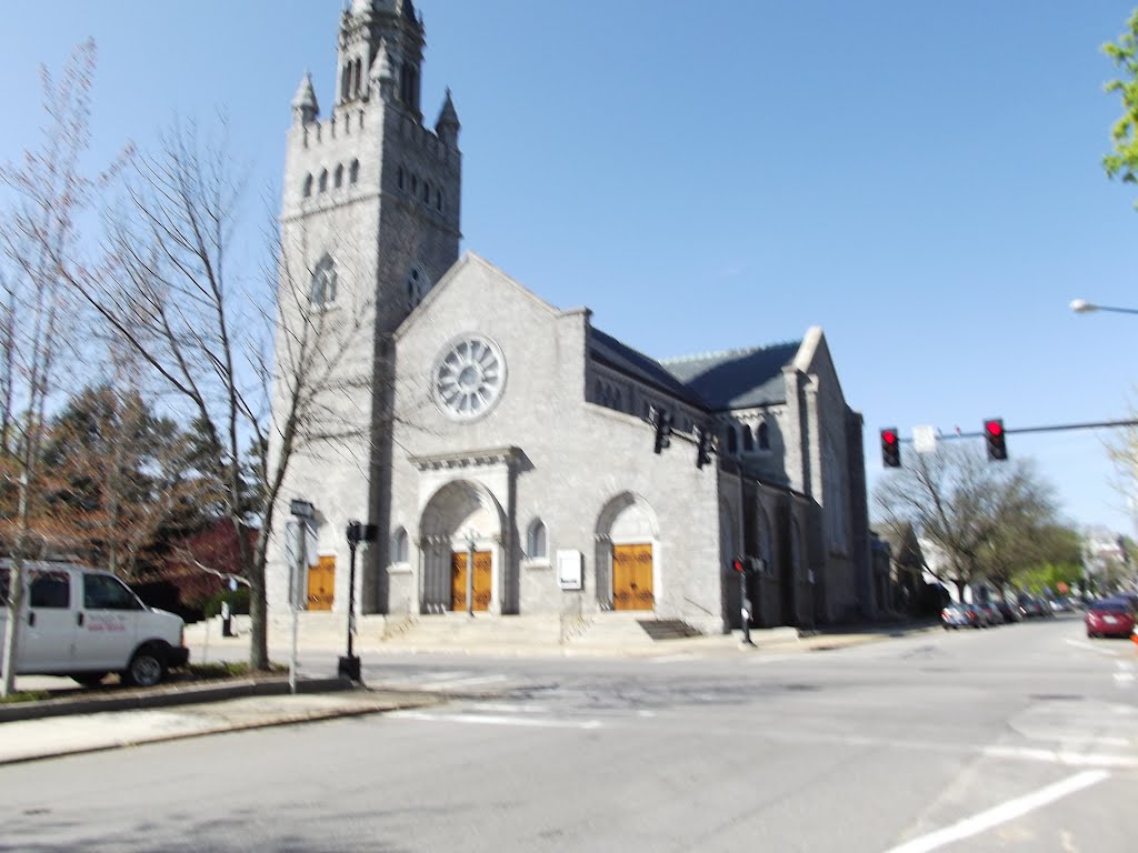 Stone church.