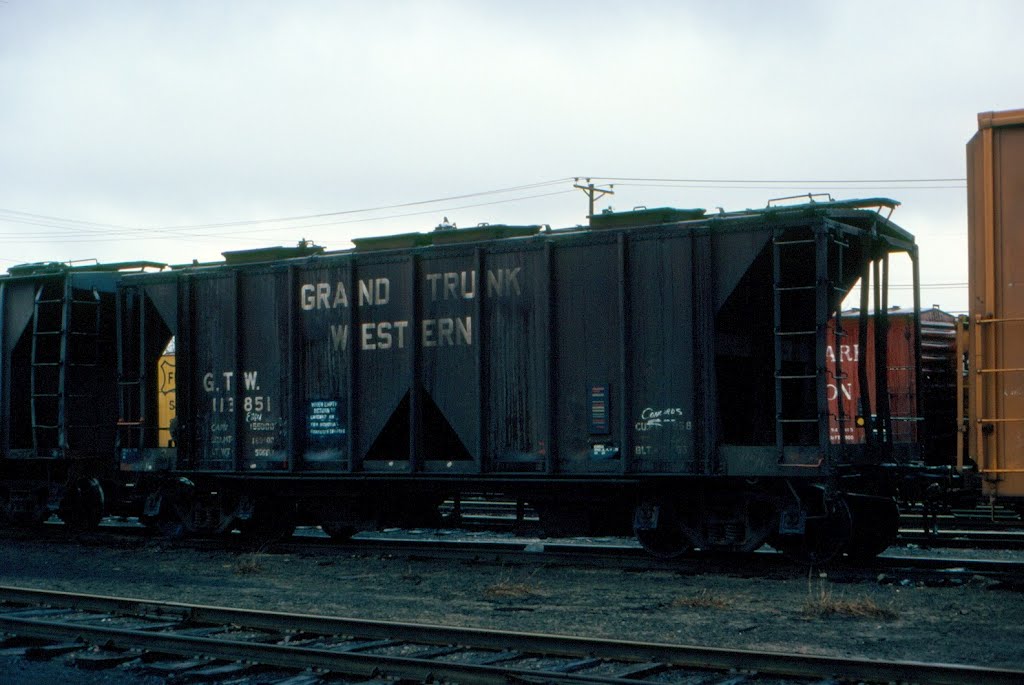 Grand Trunk Western Railroad Covered Hopper No. 113851 at Concord, NH