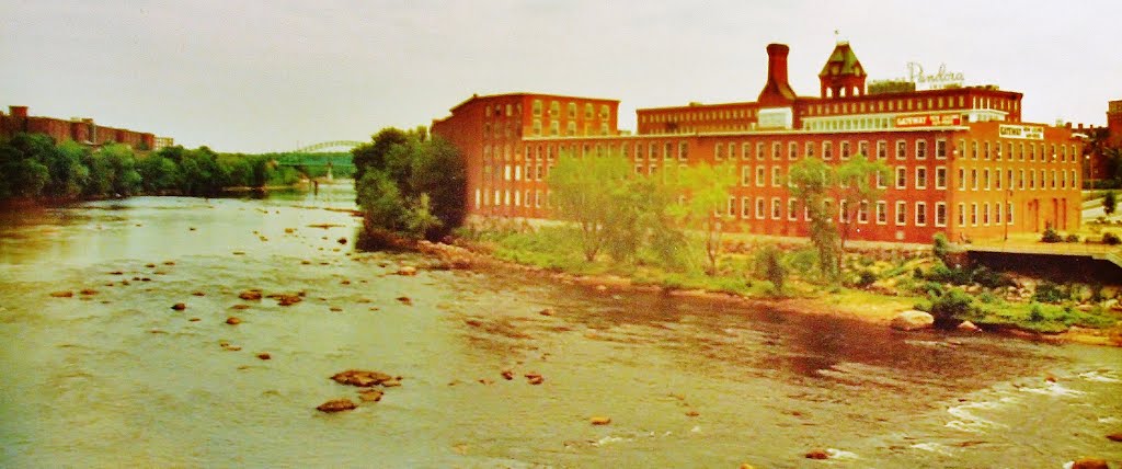 Once Worlds Largest Cotton Mills District, Merrimack River, Manchester, NH