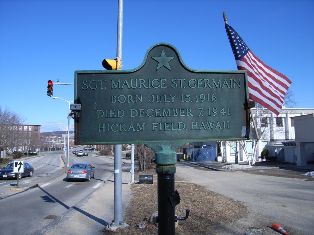 Memorial to Sgt. Maurice St. Germain 1916-1941
