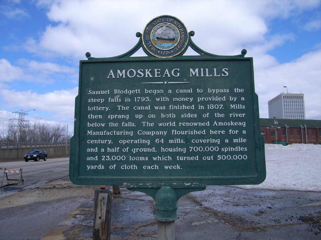 Amoskeag Mills Sign