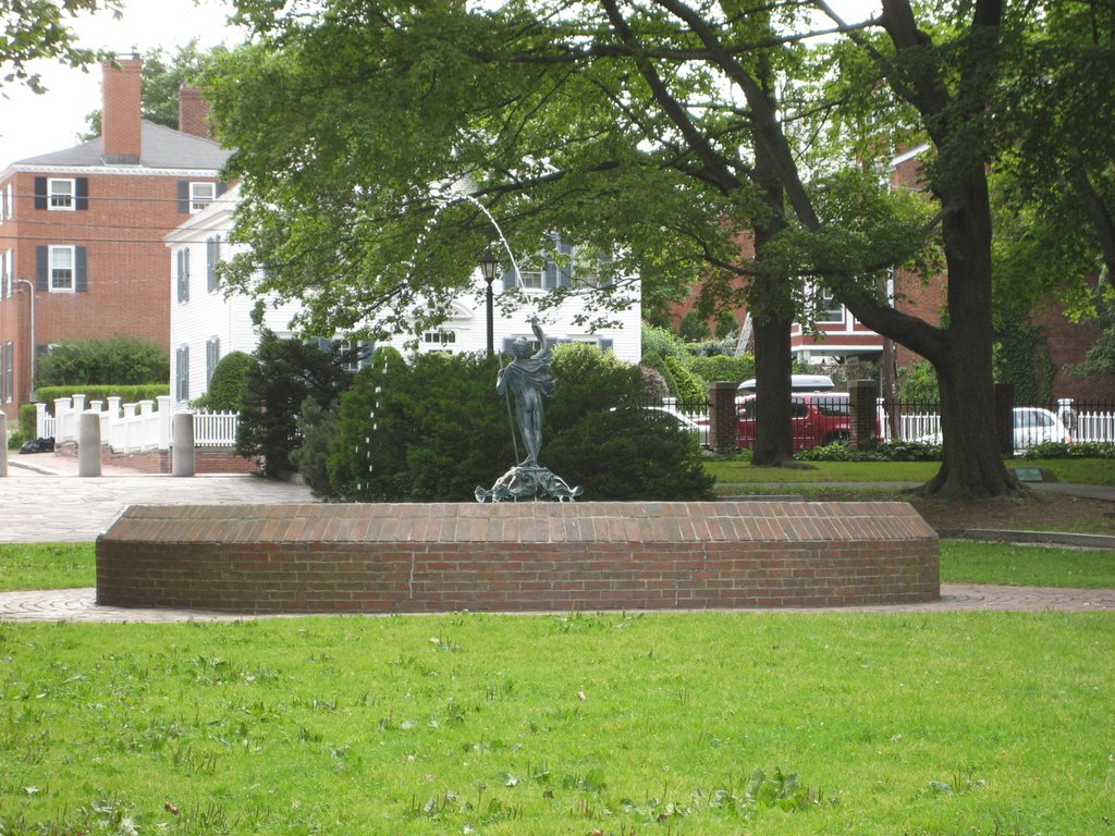 Fountain in Prescott Park, Portsmouth, NH