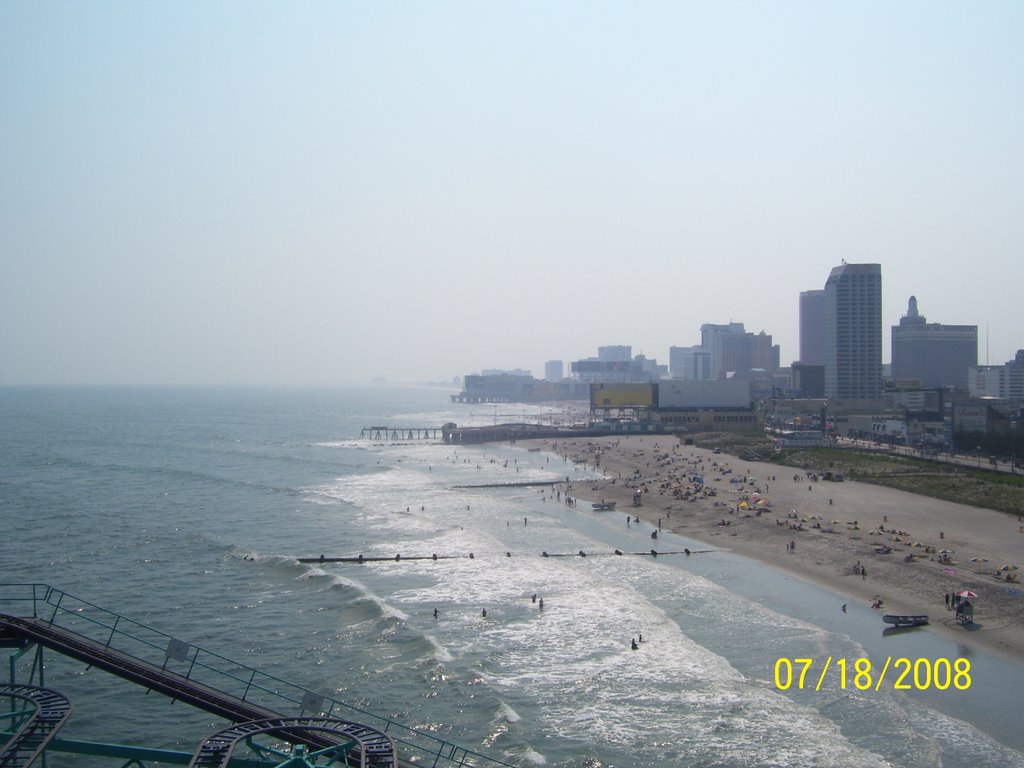 shoreline of Atlantic City,New Jersey USA