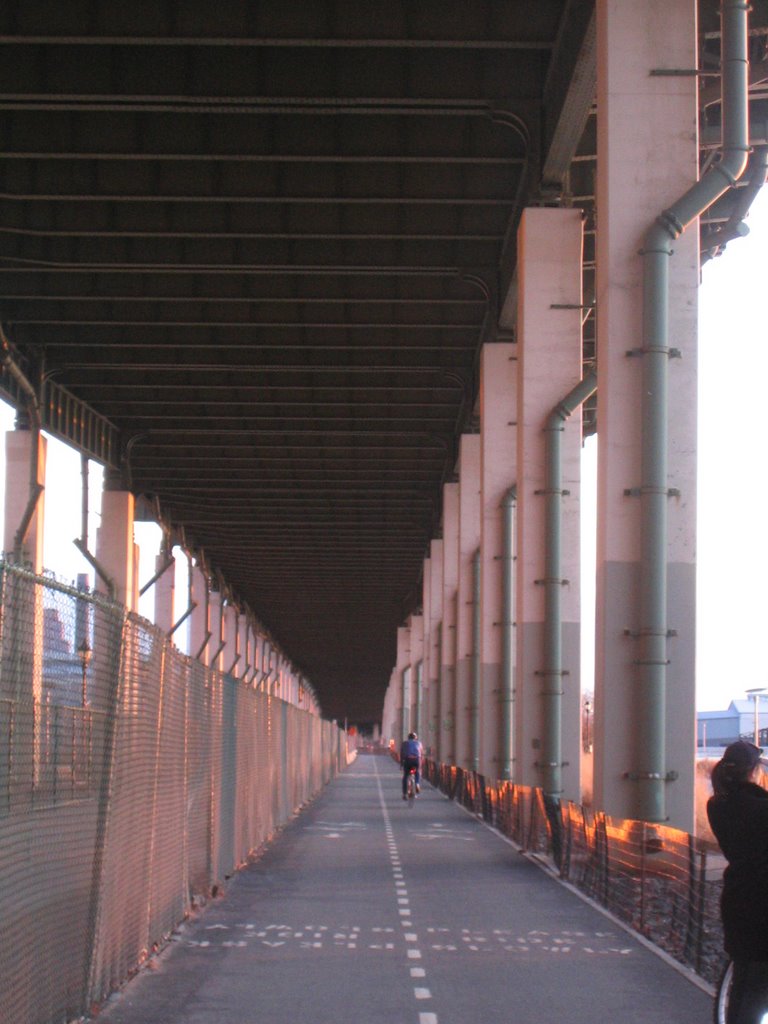 Bicycle road under West Side Hwy