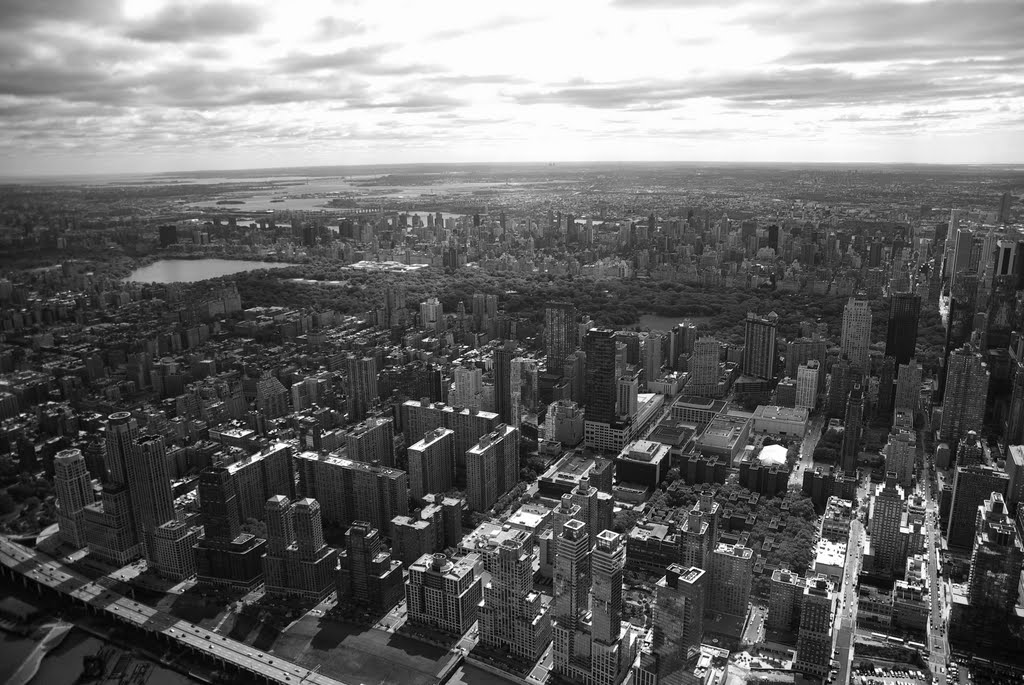 Central Park - helicopter view