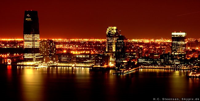 New Jersey skyline by night