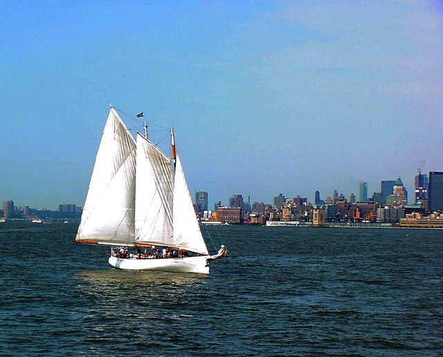 Sailboat on the Hudson River