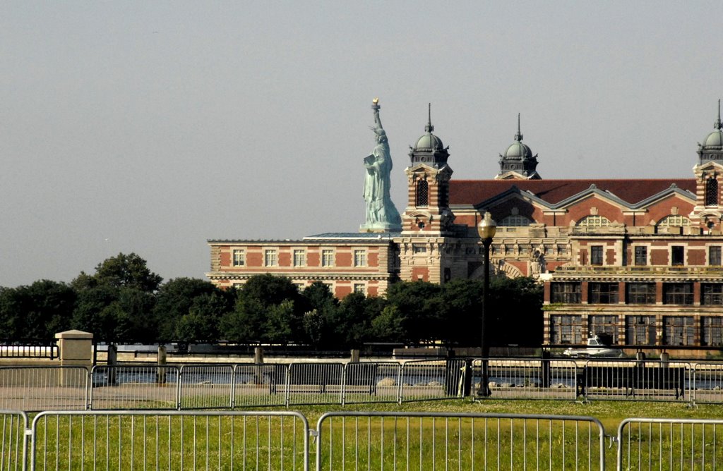 Seeing The Stature From The Ferry Depot