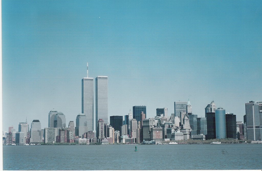 skyline desde isla de Ellis (año 2000)