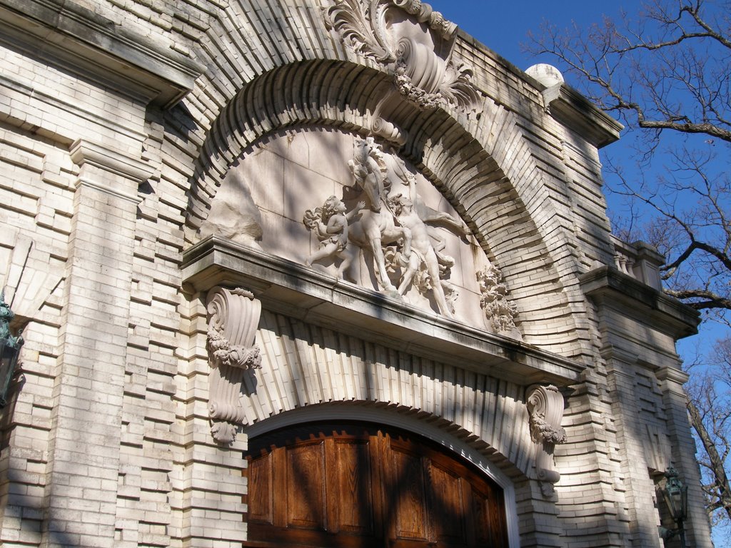 above doors to auditorium