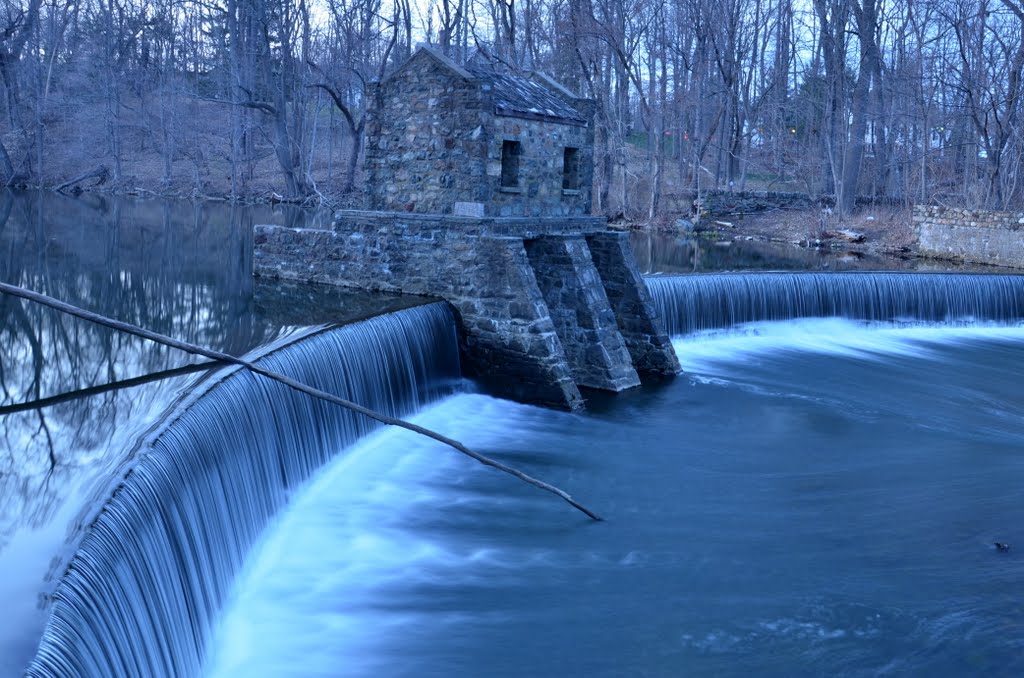 Speedwell dam on a march evening