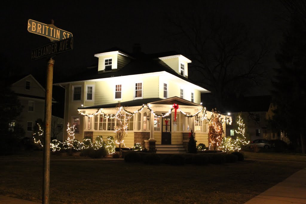 Christmas Lights.  Christmas Night 2010.