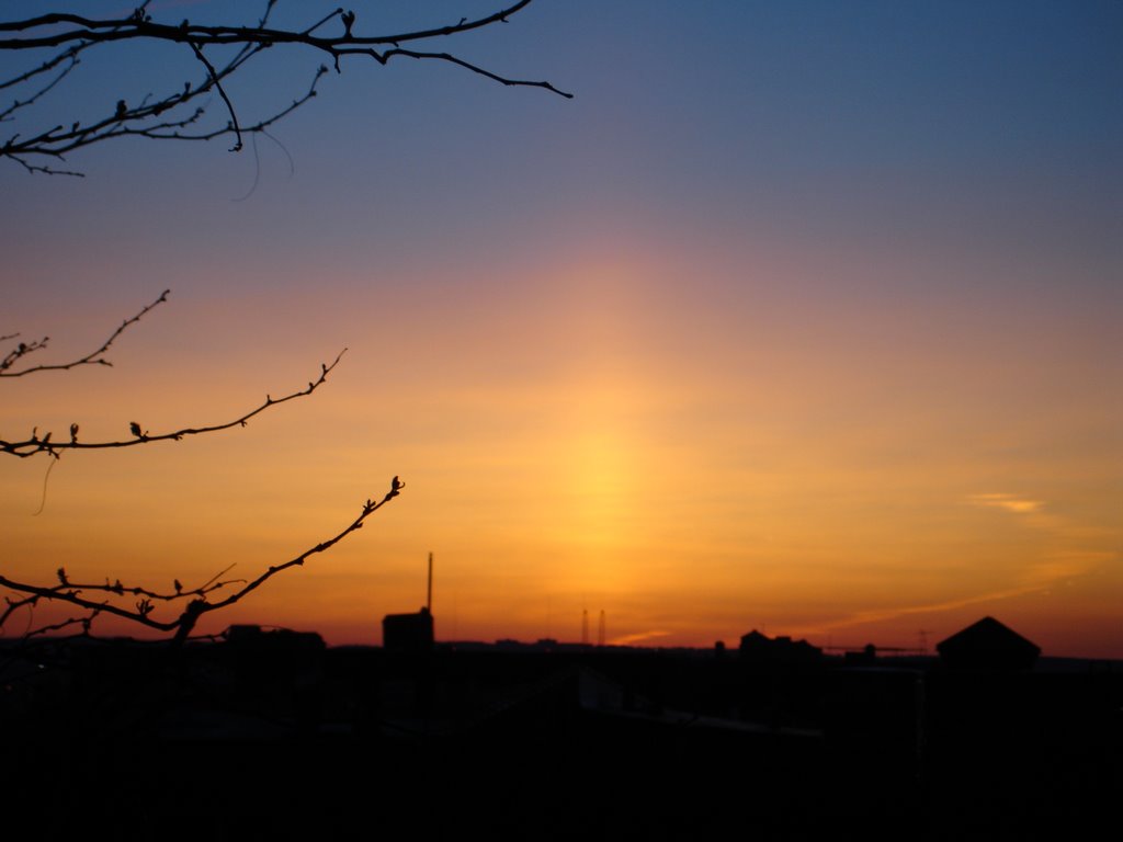 Sunset in the Hudson valley