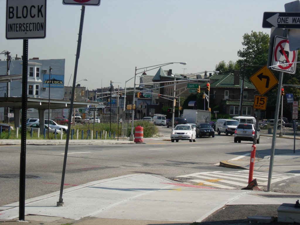 scenic view of street lights