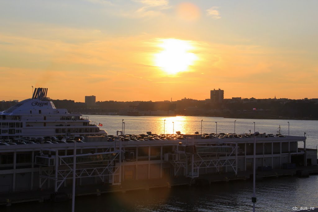New York, Manhattan, Sunset