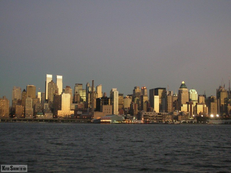 view of Manhattan from Jersey side