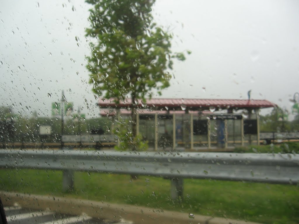 Rt 73 Station in the rain