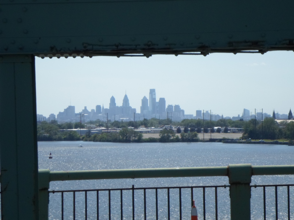 View of Philadelphia from Tacony Palmyra Bridge