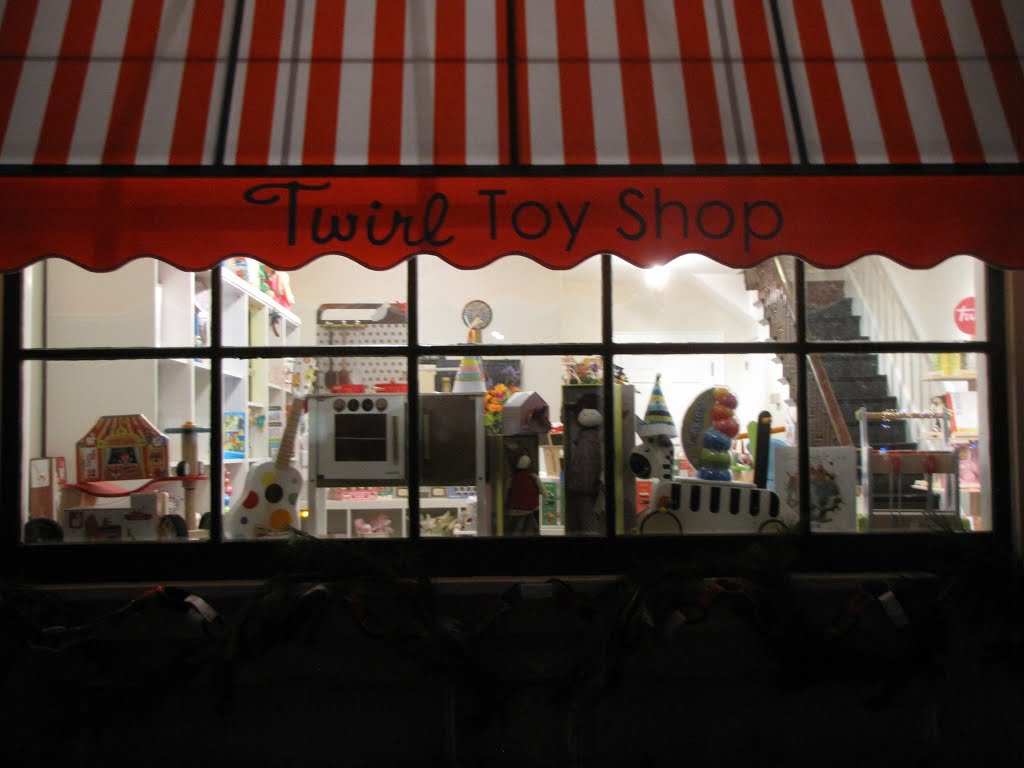 Twirl Toy Shop at Night in Pennington