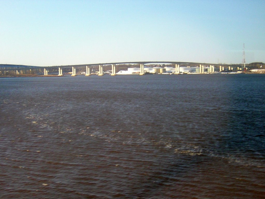 Over The Raritan River Looking Towards The Driscoll Bridge & Edison Bridge