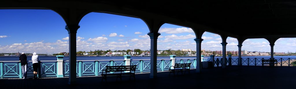 Perth Amboy Waterfront From Conference House Park Gazebo - Arthur Kill - Staten Island, NY - 4.30.2011