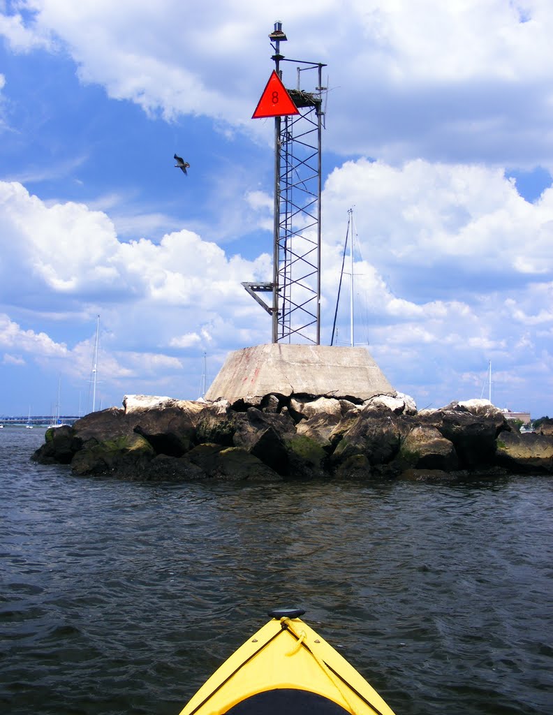 Tower - Red 8 Light - Raritan River Cutoff - Raritan Bay - Perth Amboy, NJ - 7.16.2011