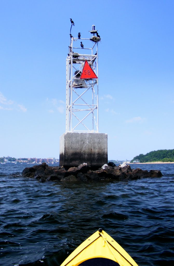 Tower - Red 58 Light - Ward Point Bend West - Staten Island, NY - 8.2.2011