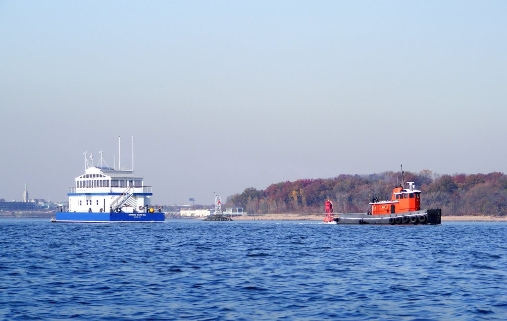 Honorable William Wall - Manhattan Sailing Club Floating Clubhouse - Ward Point Bend - Raritan Bay - 11-8-2011