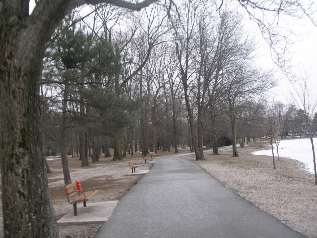 bike trail at Duck Pond area, Saddle River County Park