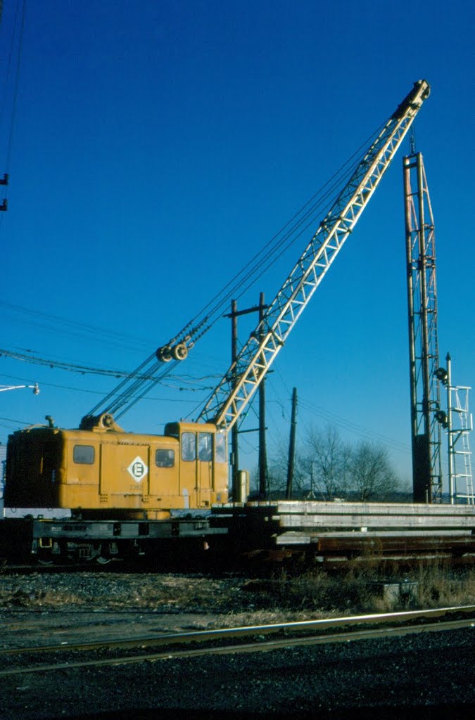 Erie Lackawanna (NYSW) Crane No. 3382 at Ridgefield Park, NJ