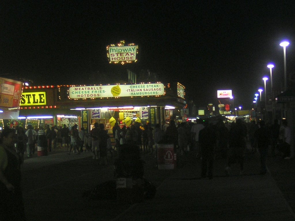 Midway Steak House, The Boardwalk In Seaside Heights, NJ, 5-25-2009