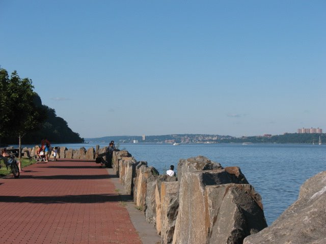 Sidewalk near The Hudson River