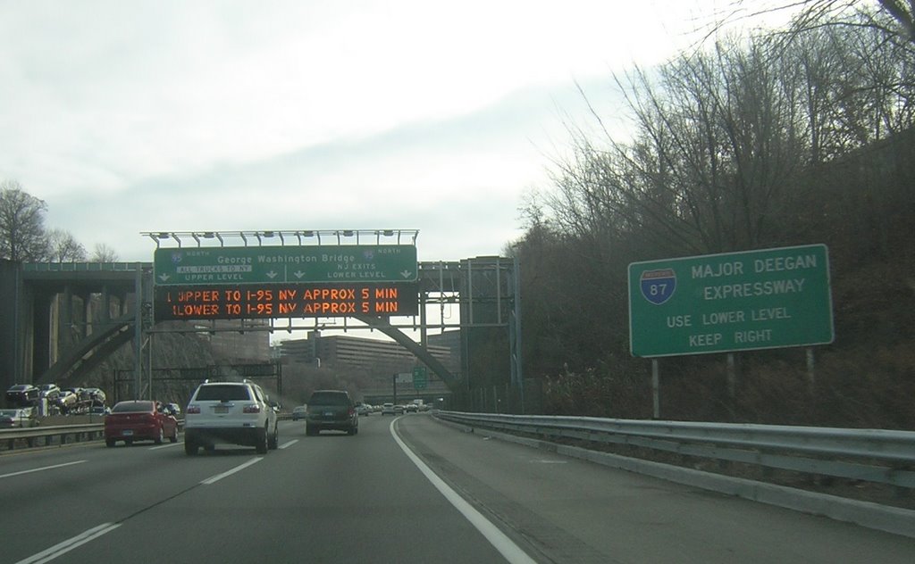 I-80 East, I-95 North, Near George Washington Bridge, 11-29-2008