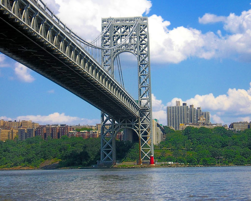 George Washington Bridge over Hudson River, Manhattan-New Jersey