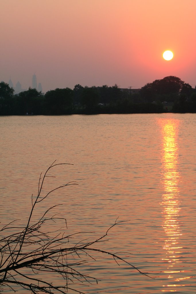 Hazy Philly Sunset - Cooper River Park