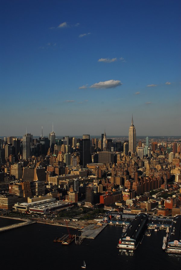 birds-eye view on Low Manhattan