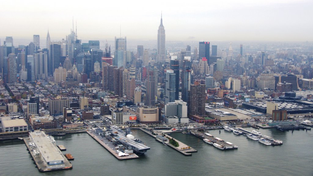 NYC from heli (Empire State Building in the middle)