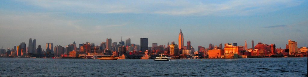 manhattan at sunset