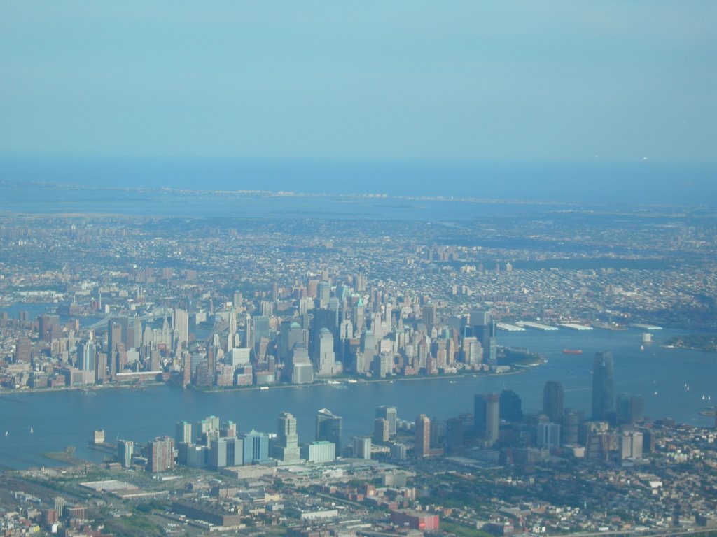 Downtown Manhattan Aerial View