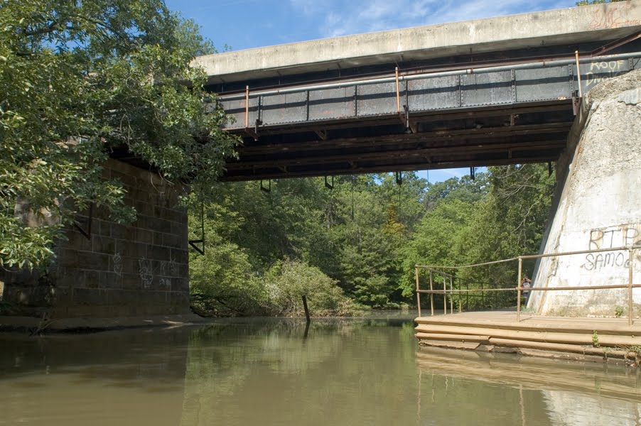 Cooper River Under Rail Road Bridge