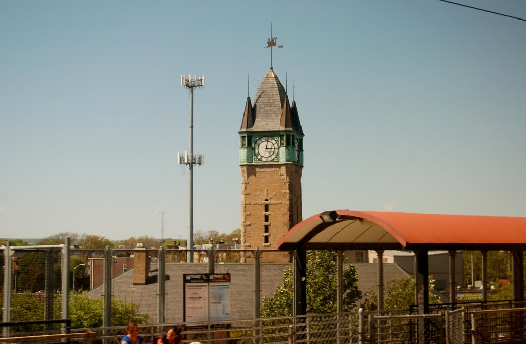 Clock Tower of the former Central Railroad of New Jersey Broad Street Station at Elizabeth, NJ