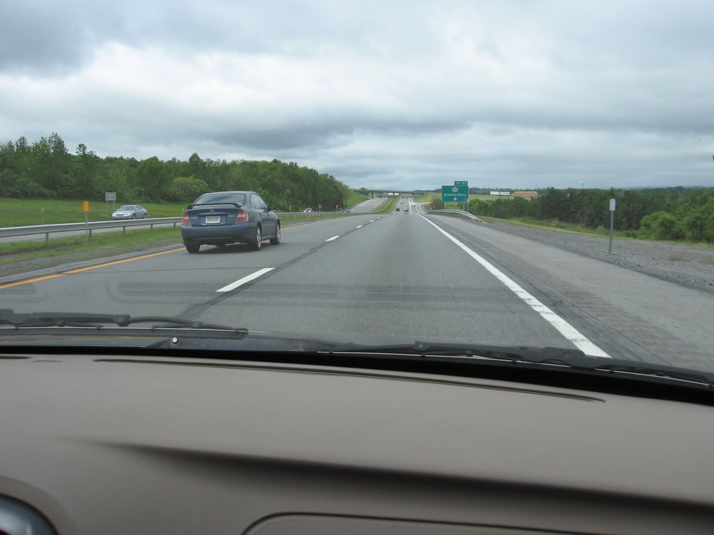 Nearing Amsterdam on I-90