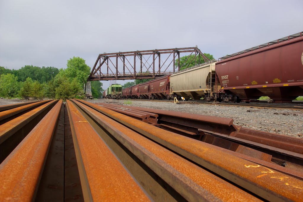 Train, Rails, Bridge