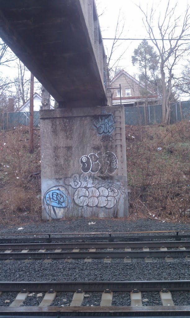 Train line grafitti
