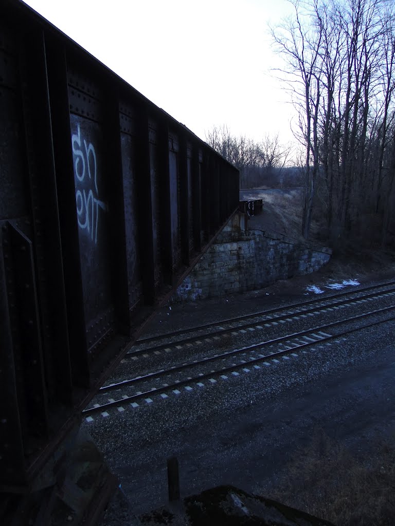 Harlem and Hudson Lines Connector Crossing Hudson Line