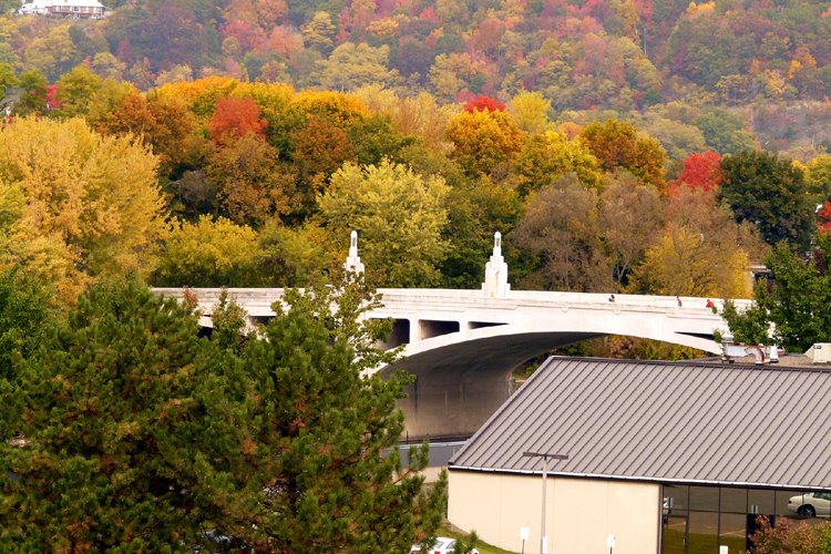 Clinton Street Bridge in Autumn