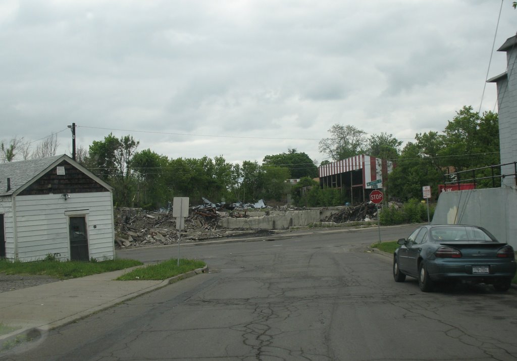 Demolished building on Jarvis
