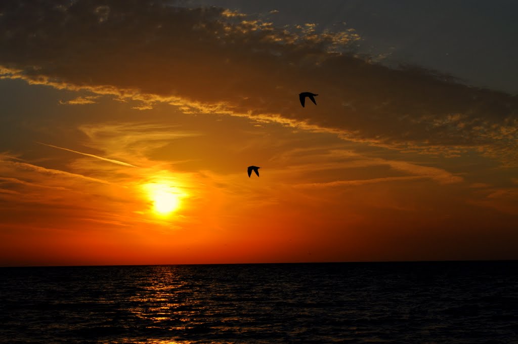 Hamburg Beach Sunset